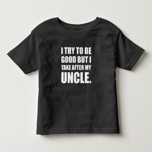 T-shirt Pour Les Tous Petits Prendre après mon oncle drôle (Devant)