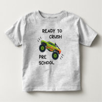 Prêt À Écraser Le Camion Monster De L'École Présco