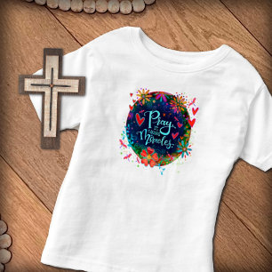 T-shirt Pour Les Tous Petits Prie Miracles Jolie Florale Libellule Irelyn