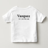 T-shirt Pour Les Tous Petits Princesse AF (Dos)