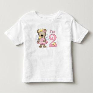 T-shirt Pour Les Tous Petits Princesse Bear 2e anniversaire