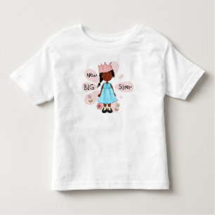 T-shirt Pour Les Tous Petits Princesse Big Soeur Africaine Américaine
