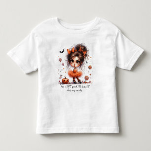 T-shirt Pour Les Tous Petits Princesse Citrouille – Douce, Effrayante et Enchan