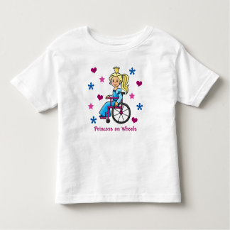 T-shirt Pour Les Tous Petits Princesse en fauteuil roulant