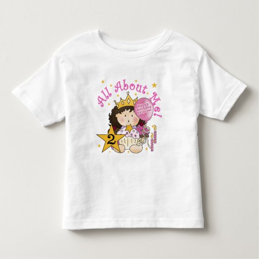 T-shirt Pour Les Tous Petits Princesse Tout sur moi 2e anniversaire (Devant)