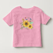 T-shirt Pour Les Tous Petits printemps de tournesol (Devant)