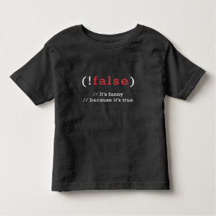 T-shirt Pour Les Tous Petits Programmeur !Faux code de programmation vrai