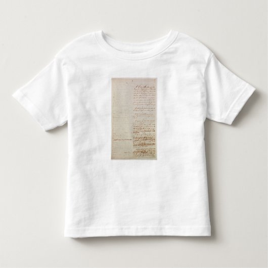 T-shirt Pour Les Tous Petits Projet de la constitution des États-Unis (Devant)