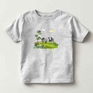 T-shirt Pour Les Tous Petits Promenade de chien - Aventure en plein air pour en