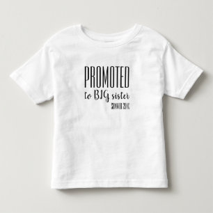 T-shirt Pour Les Tous Petits Promu à la grande soeur faire-part de grossesse