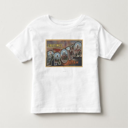T-shirt Pour Les Tous Petits Provo, lettre ScenesProvo, UT 2 d'UtahLarge (Devant)