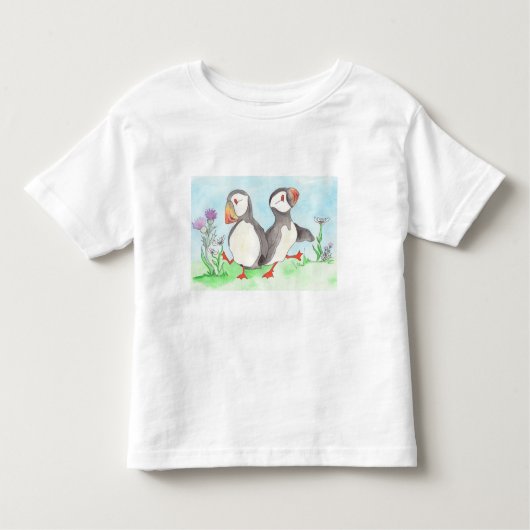 T-shirt Pour Les Tous Petits Puffin Polka (Devant)