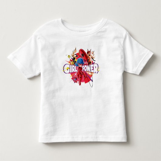 T-shirt Pour Les Tous Petits Puissance Fille Miraculeuse (Devant)