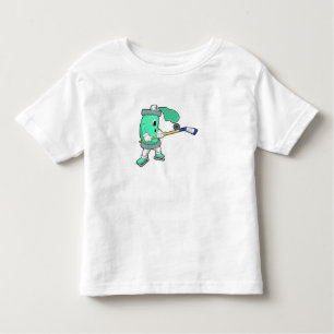 T-shirt Pour Les Tous Petits Pulvérisateur de glace au hockey sur glace avec bâ
