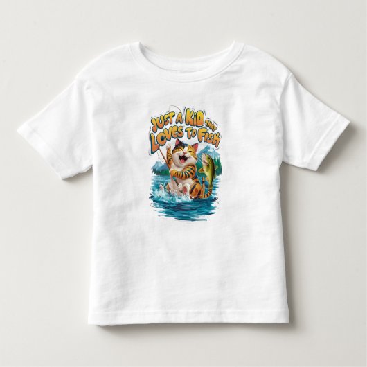 T-shirt Pour Les Tous Petits Purfection À La Brochure : Un Plaisir De Pêcheurs  (Devant)