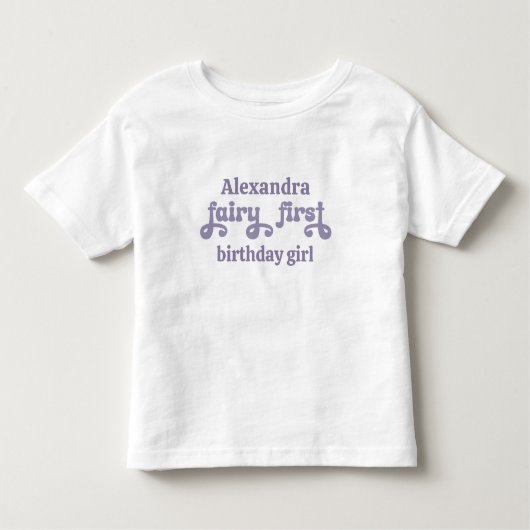 T-shirt Pour Les Tous Petits Purple Fairy First Berry First Birday (Devant)