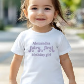 T-shirt Pour Les Tous Petits Purple Fairy First Berry First Birday