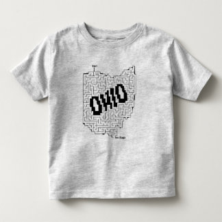 T-shirt Pour Les Tous Petits Puzzle de l'Ohio Maze