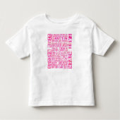 T-shirt Pour Les Tous Petits Quartiers NYC Hot Rose (Devant)