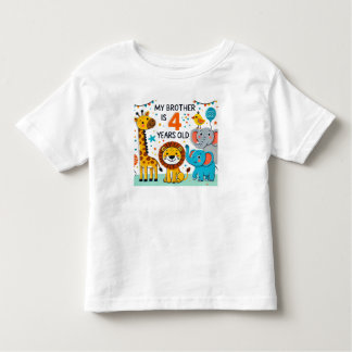 T-shirt Pour Les Tous Petits Quatre de frères