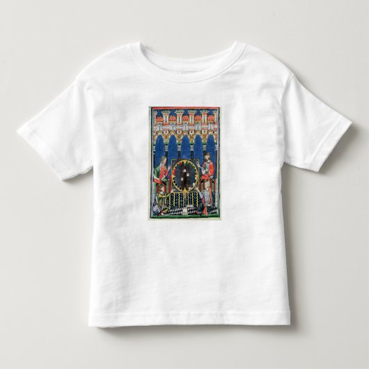 T-shirt Pour Les Tous Petits Quatre joueurs arabes de backgammon (Devant)