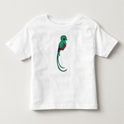T-shirt Pour Les Tous Petits Quetzal resplendissant de Birdorable (Devant)