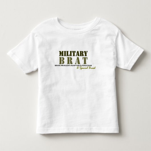 T-shirt Pour Les Tous Petits Race Gosse-Spéciale militaire (Devant)