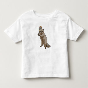 T-shirt Pour Les Tous Petits Racon au Tennis avec raquette de tennis