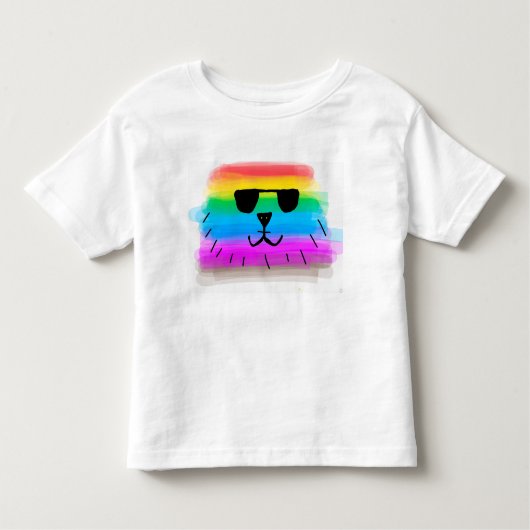 T-shirt Pour Les Tous Petits Rainbow Dawg été hokiday (Devant)