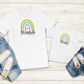 T-shirt Pour Les Tous Petits Rainbow Mama Mini Matching personnalisable