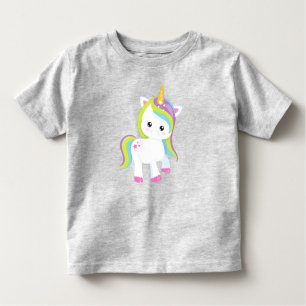 T-shirt Pour Les Tous Petits Rainbow Unicorn, Cute Unicorn, Magic Unicorn, Étoi