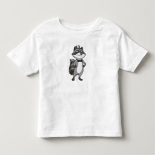 T-shirt Pour Les Tous Petits Raton laveur en marié avec cravate