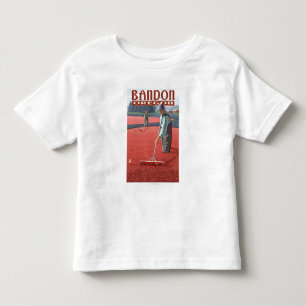T-shirt Pour Les Tous Petits Récolte de marais de canneberge - Bandon, Orégon