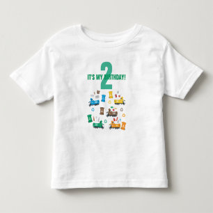 T-shirt Pour Les Tous Petits Recyclage coloré ordures Camions et poubelles Anni