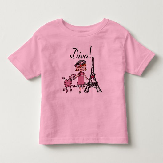 T-shirt Pour Les Tous Petits Red Hair Diva (Devant)