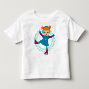 T-shirt Pour Les Tous Petits Red head Ice Skater - Patinage de sports d'hiver