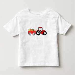 T-shirt Pour Les Tous Petits Red Tractor Truck Farm Produce