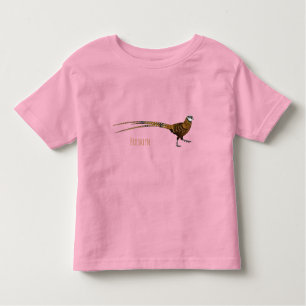 T-shirt Pour Les Tous Petits Reeves's pheasant bird cartoon illustration