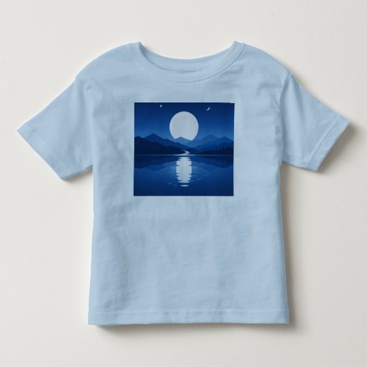 T-shirt Pour Les Tous Petits Reflets au clair de lune (Devant)