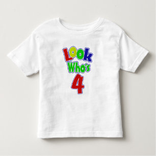 T-shirt Pour Les Tous Petits Regardez qui a 4 ans