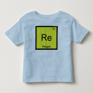 T-shirt Pour Les Tous Petits Reggie Nom Chimie Élément Tableau Périodique