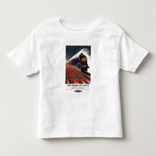 T-shirt Pour Les Tous Petits Reine de train écossais de pullman (Devant)