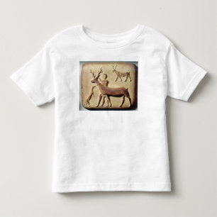 T-shirt Pour Les Tous Petits relief peint représentant un homme avec cerf