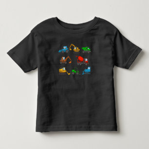 T-shirt Pour Les Tous Petits Remontée à pied des véhicules de chantier