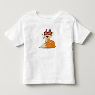T-shirt Pour Les Tous Petits Renard avec lunettes