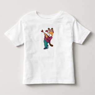 T-shirt Pour Les Tous Petits Renard comme marié avec costume