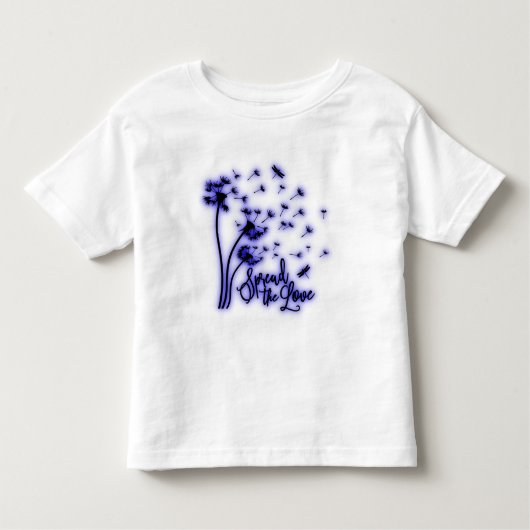 T-shirt Pour Les Tous Petits Répandre Les Dandelions Amoureux et les libellules (Devant)