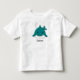 T-shirt Pour Les Tous Petits Requin de dessin animé personnalisé