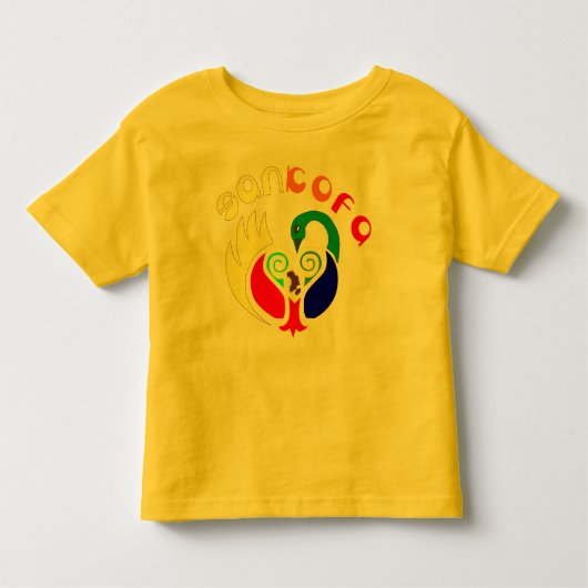 T-SHIRT POUR LES TOUS PETITS RÉTRO ENFANT DE SANKOFA (Devant)