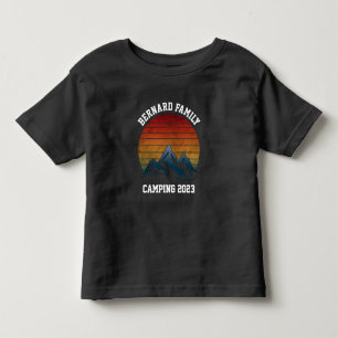 T-SHIRT POUR LES TOUS PETITS RÉUNION DE FAMILLE SUR MESURE CAMPING VOYAGE MONTA